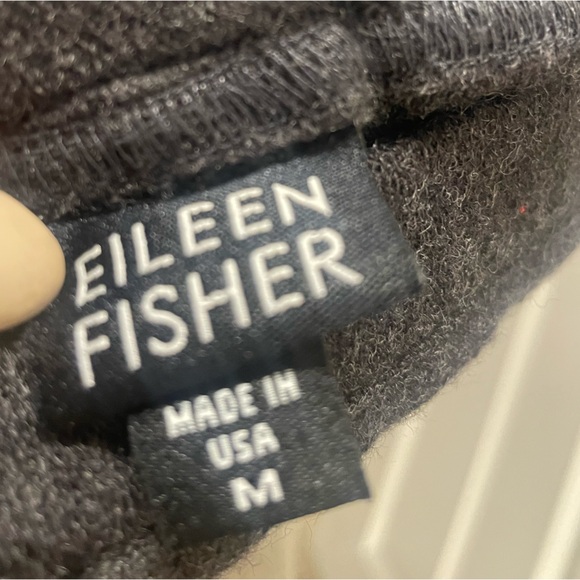 Eileen Fisher Charcoal Gray Soft Wool Pants - Picture 2 of 4